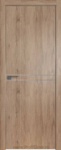 Дверь Profil Doors 111ZN цвет Салинас Светлый кромка Матовый Алюминий с 4-х сторон