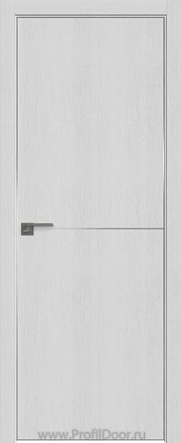 Дверь Profil Doors 112ZN цвет Монблан кромка Матовый Алюминий с 4-х сторон