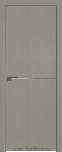 Дверь Profil Doors 112ZN цвет Стоун кромка Матовый Алюминий с 4-х сторон