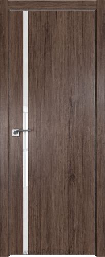 Дверь Profil Doors 22ZN цвет Салинас Темный кромка Матовый Алюминий с 4-х сторон стекло Lacobel лак Классик