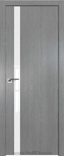 Дверь Profil Doors 6ZN Грувд Серый стекло Lacobel Лак Классик кромка ABS