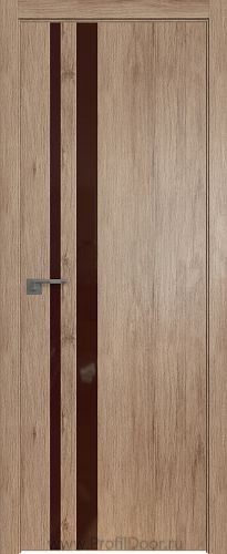 Дверь Profil Doors 16ZN цвет Салинас Светлый кромка ABS в цвет с 4-х сторон стекло Lacobel Коричневый лак