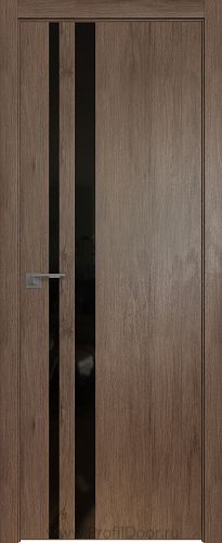 Дверь Profil Doors 16ZN цвет Салинас Темный кромка ABS в цвет с 4-х сторон стекло Lacobel Черный лак