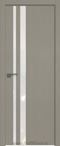 Дверь Profil Doors 16ZN цвет Стоун кромка ABS в цвет с 4-х сторон стекло Lacobel Белый лак