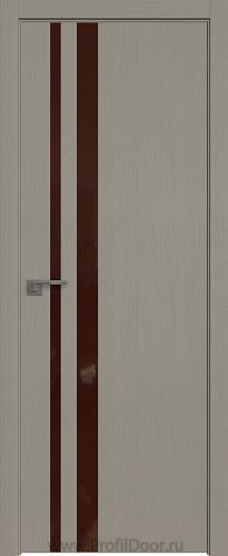 Дверь Profil Doors 16ZN цвет Стоун кромка ABS в цвет с 4-х сторон стекло Lacobel Коричневый лак