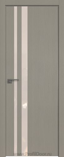 Дверь Profil Doors 16ZN цвет Стоун кромка Матовый Алюминий с 4-х сторон стекло Lacobel Перламутровый лак