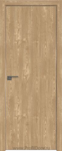 Дверь Profil Doors 1ZN цвет Каштан Натуральный кромка Матовый Алюминий с 4-х сторон
