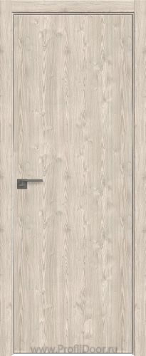 Дверь Profil Doors 1ZN цвет Каштан Светлый кромка Матовый Алюминий с 4-х сторон