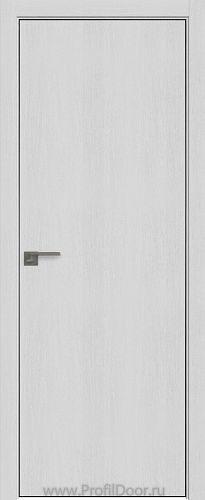 Дверь Profil Doors 1ZN цвет Монблан кромка BLACK EDITION с 4-х сторон