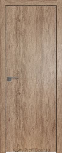 Дверь Profil Doors 1ZN цвет Салинас Светлый кромка Матовый Алюминий с 4-х сторон