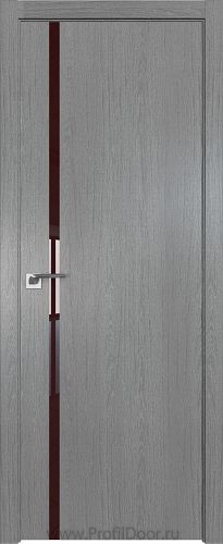 Дверь Profil Doors 22ZN цвет Грувд Серый кромка ABS в цвет с 4-х сторон стекло Lacobel Коричневый лак