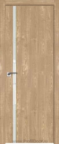 Дверь Profil Doors 22ZN цвет Каштан Натуральный кромка ABS в цвет с 4-х сторон стекло Lacobel Белый лак
