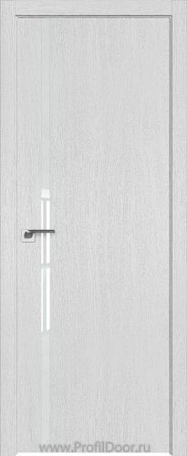 Дверь Profil Doors 22ZN цвет Монблан кромка ABS в цвет с 4-х сторон стекло Lacobel Белый лак