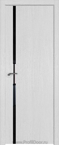 Дверь Profil Doors 22ZN цвет Монблан кромка ABS в цвет с 4-х сторон стекло Lacobel Черный лак