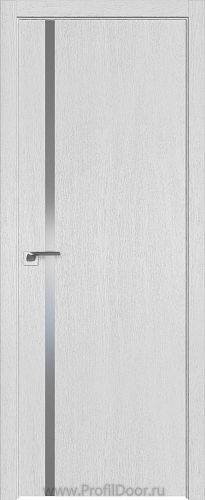 Дверь Profil Doors 22ZN цвет Монблан кромка ABS в цвет с 4-х сторон стекло Lacobel Серебро Матлак