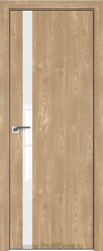 Дверь Profil Doors 6ZN цвет Каштан Натуральный кромка BLACK EDITION с 4-х сторон стекло Lacobel лак Классик