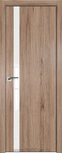 Дверь Profil Doors 6ZN цвет Салинас Светлый кромка BLACK EDITION с 4-х сторон стекло Lacobel лак Классик