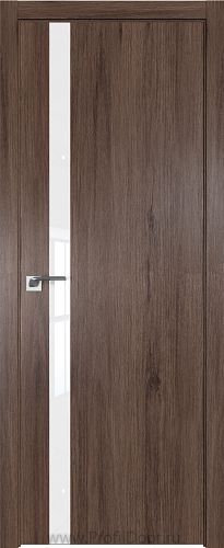 Дверь Profil Doors 6ZN цвет Салинас Темный кромка ABS Черная матовая с 4-х сторон стекло Lacobel лак Классик