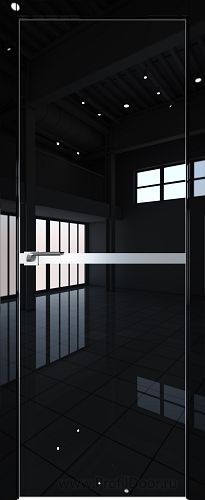 Дверь Profil Doors 11LK Черный люкс кромка алюминиевая Матовая