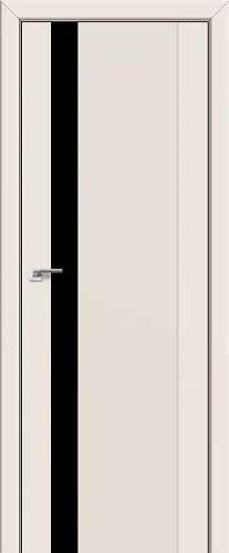 Дверь Profil Doors 62U Магнолия Сатинат стекло Lacobel Черный Лак