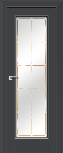 Дверь Profil Doors 92U Антрацит стекло Гравировка 1